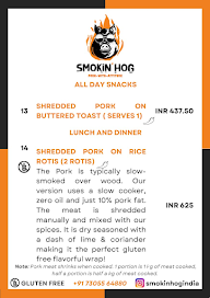 Smokin'Hog menu 7