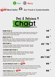 Chaatwich menu 1