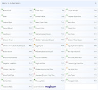 Butter Naan menu 3