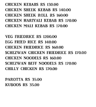 Ya Habib Ya Raab Kebabs menu 2