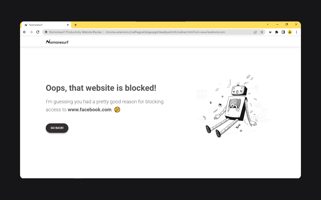 Nomoresurf: Productivity Website Blocker Preview image 3