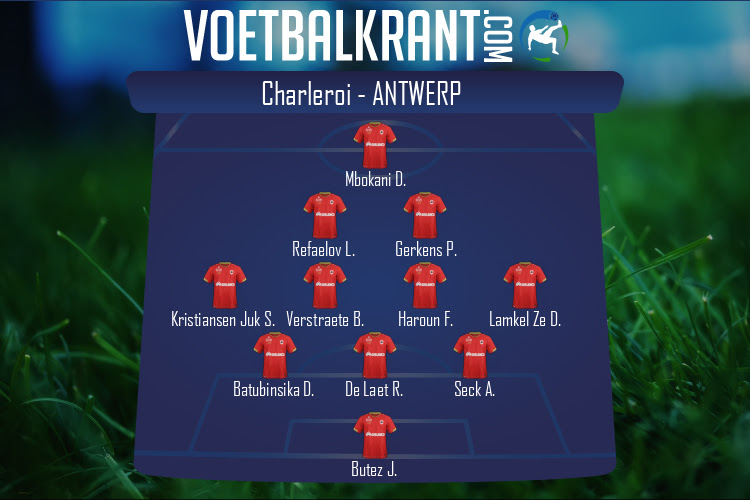 Opstelling Antwerp | Charleroi - Antwerp (30/08/2020)