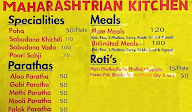 Maharashtrian Kitchen menu 1