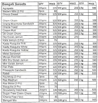 Mithaiwala menu 7