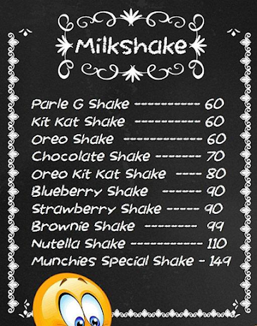 Munchies Cafe menu 