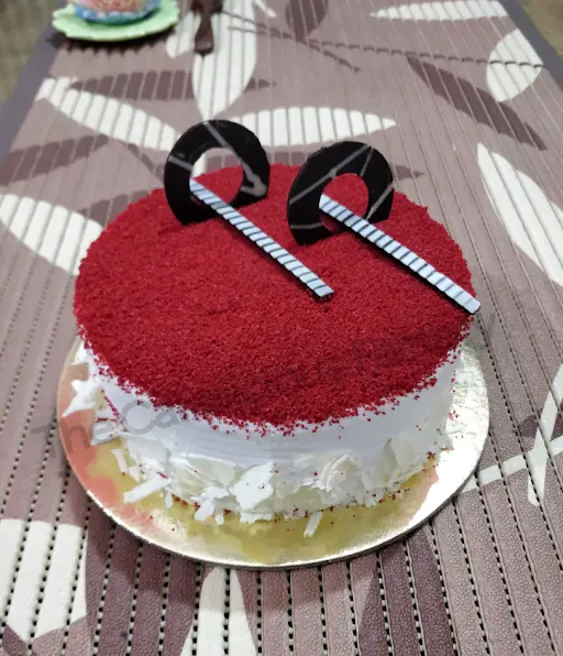 Red Velvet White Forest Cake