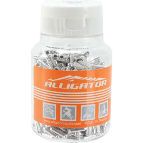 Alligator Brake Cable Tip, Silver - 500/Bottle