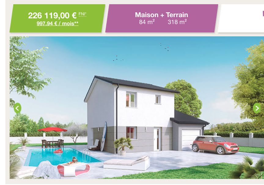 Vente terrain  318 m² à Haute-Rivoire (69610), 49 500 €