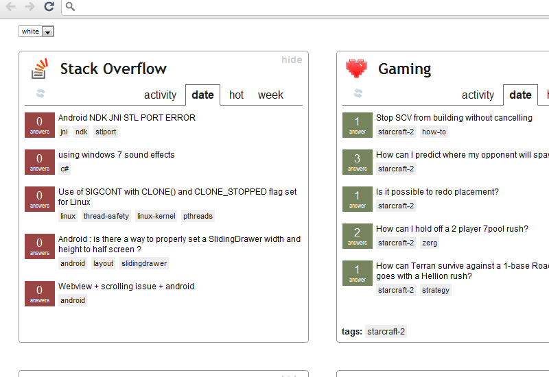 StackOverflow start page for Google Chrome Preview image 0