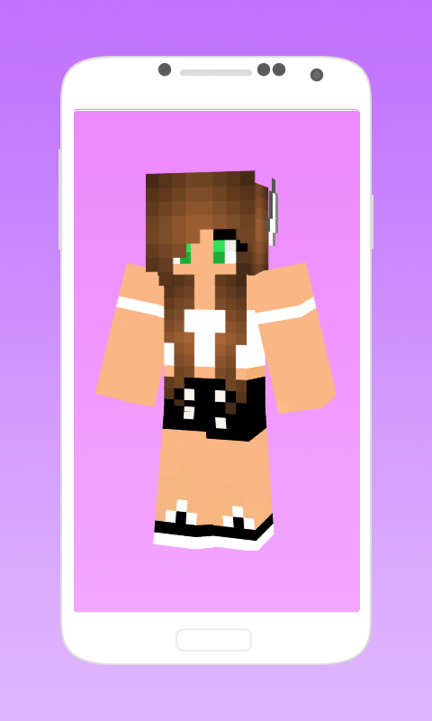 Android application Skins for minecraft pe girl screenshort