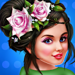 Cover Image of Descargar Niña de las flores: vestir y maquillar 1.1.4 APK