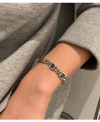 Title 1, Womens Silver Stitching Bracelet Retro Fashion...