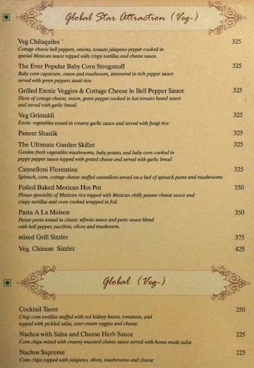 Zaffran menu 