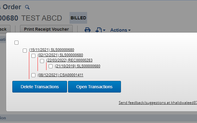 NetSuite Transaction Tree Preview image 1