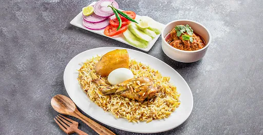 Egg Biryani With Chicken Kasha Combo