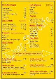 Hunger Stop Cafe menu 1