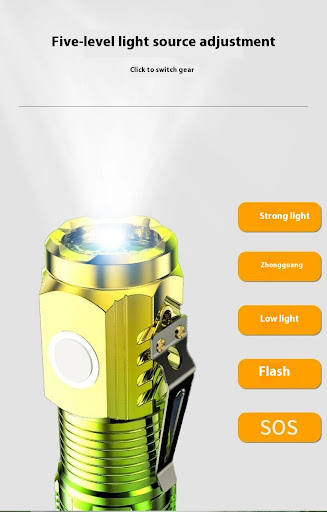 Title 11, Ultra Bright Long-range Mini Burst Flashlight W...