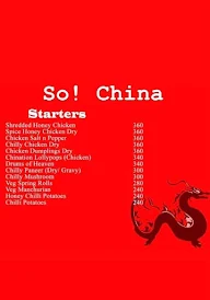 So! China menu 1