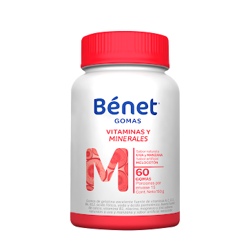 Benet Gomas Multivitaminas Sin Azúcar 150 gr x 60 und  