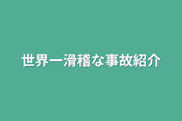 世界一滑稽な事故紹介