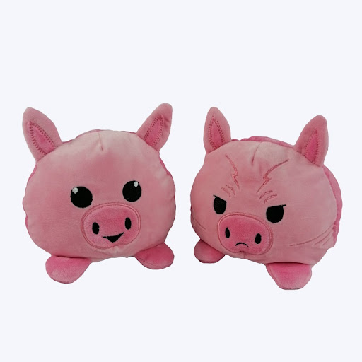 Title 5, Flip Pig Plush Toy, Interactive Hand Puppet, Ca...