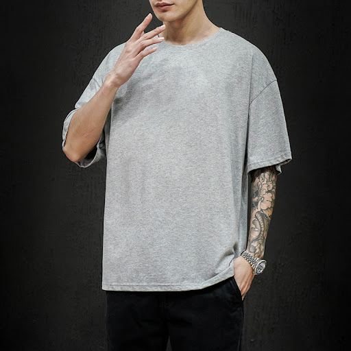 Title 5, Mens Summer Solid Color Short-sleeved T-shirt,...