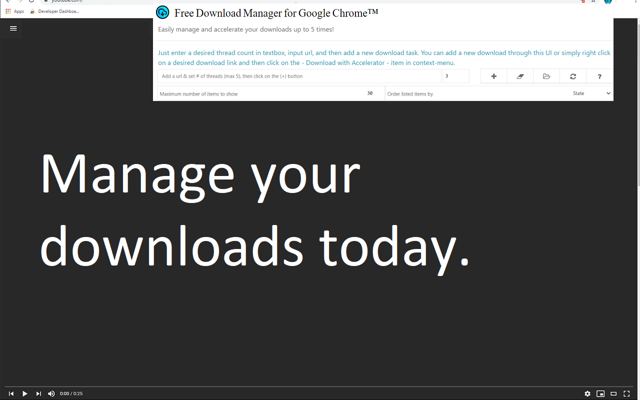 Free Download Manager for Google Chrome™ Preview image 1