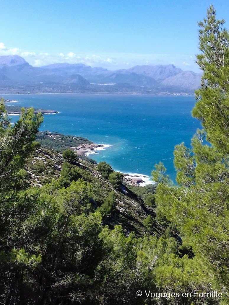 Ermita de la Victoria, vue mer, Port de Pollença