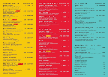 Slyce Pizza menu 