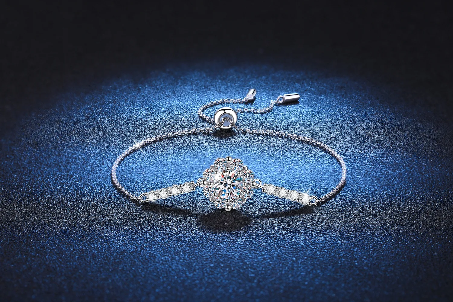 Title 3, Visokokvalitetna SUNFLOWER Moissanite Podesiva ...