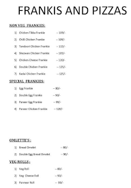 Frankie And Pizza menu 4