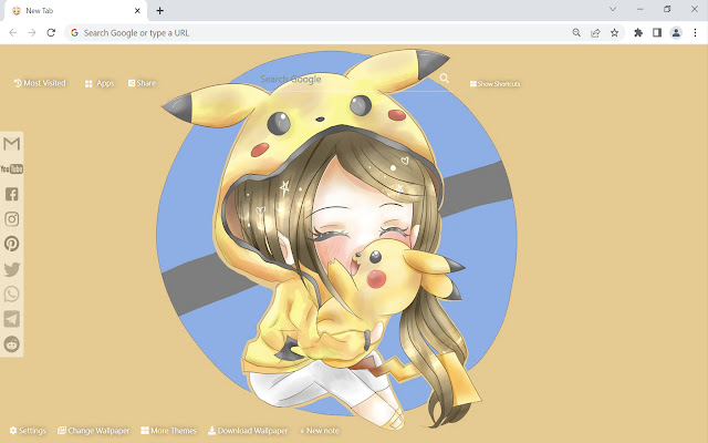 Pokemon Chibi Wallpaper chrome extension