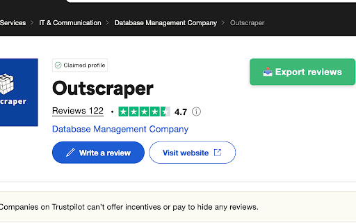 Trustpilot Scraper