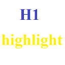 h1 tag automatically highlights chrome extension