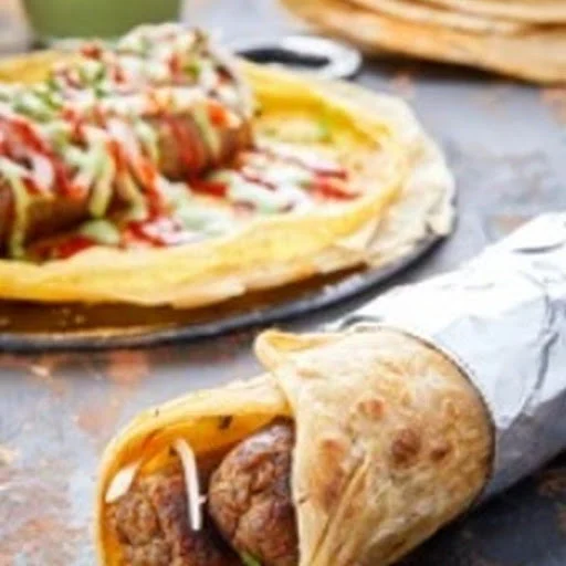 Murgh Seekh Kebab Wrap