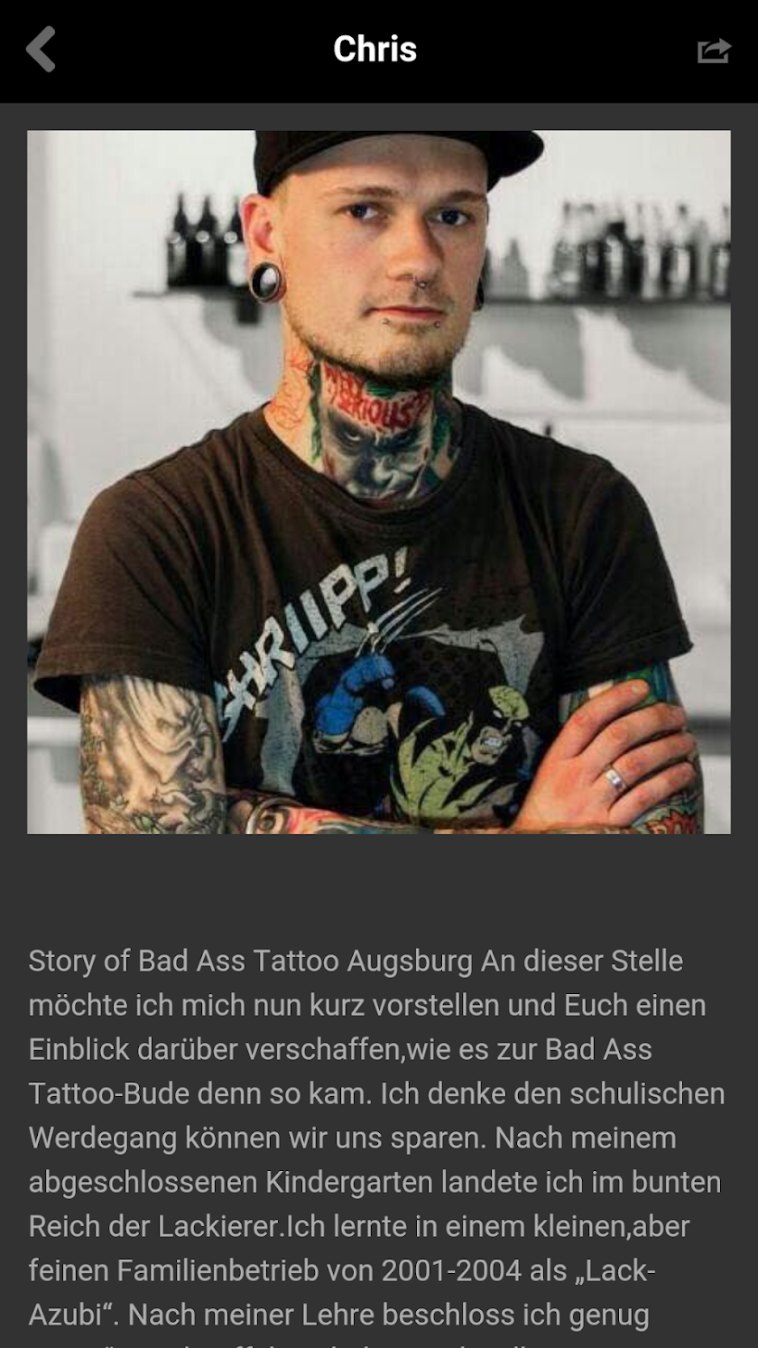 BadAss Tattoo Augsburg Screen 3