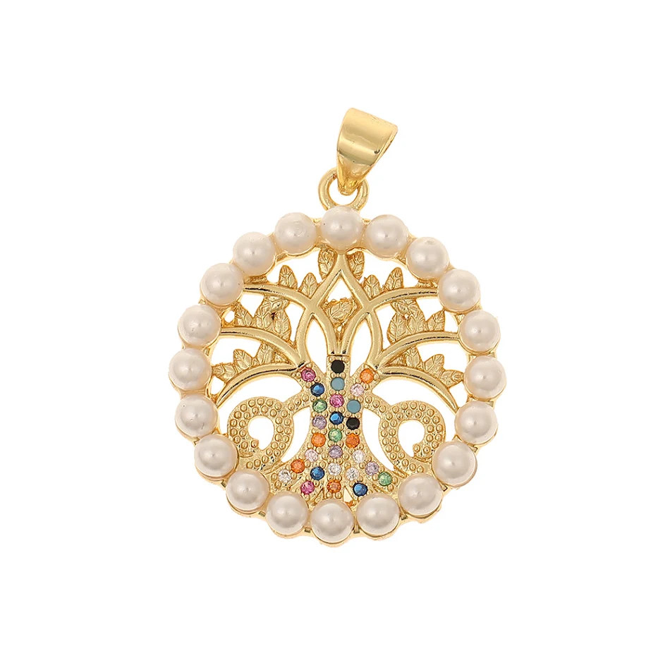 Colorful Zircon Light Luxury Tree Of Life Pendant a stunning piece of jewelry that adds elegance, symbolizes growth, and