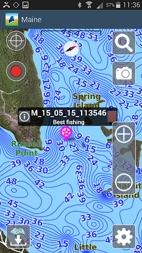 Aqua Map Maine Lakes GPS