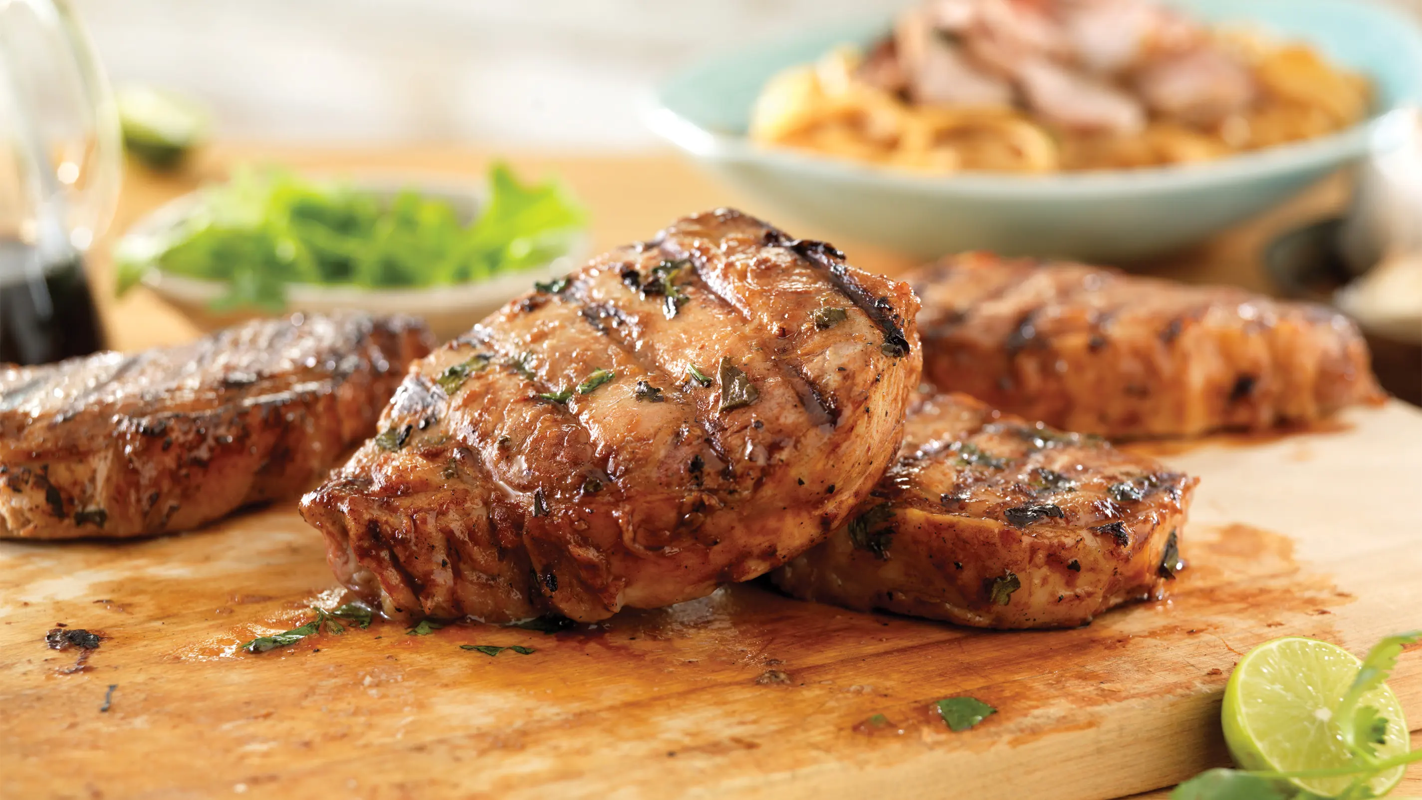 Flat Iron Pepper Company: Indoor Grilled Boneless Pork Chops - Fleur de  Lolly