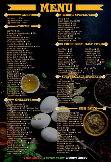 For Egg Lovers menu 