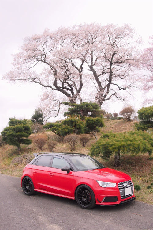 S1 スポーツバックのアウディS1スポーツバック・アウディのある風景・桜と愛車・桜とコラボ・カレンダーに載ってみたいに関するカスタム事例の投稿画像12枚目