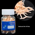 4cm Earthworms Pink 100 Pcs