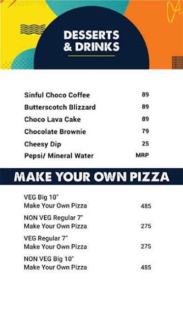 MOJO Pizza - 2X Toppings menu 