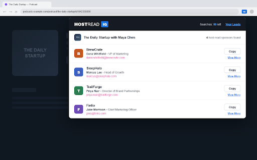 HostRead IQ by PodLeads screenshot 1