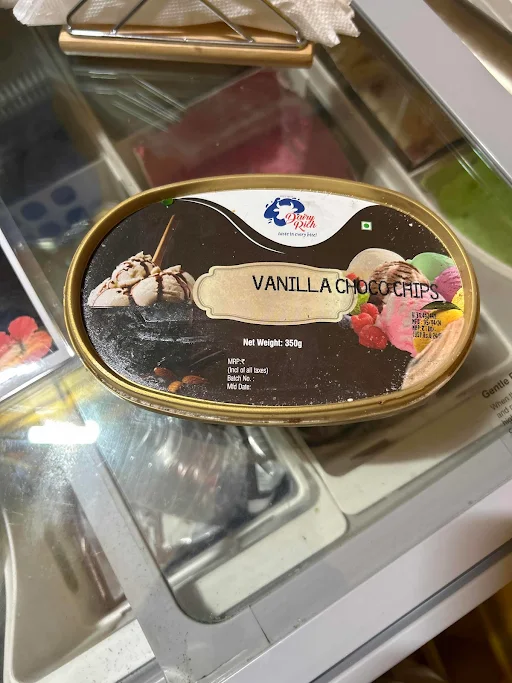 Vanilla Choco Chips Ice Cream [350 G, Family Pack]
