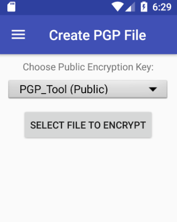 Screenshot PGP Tool