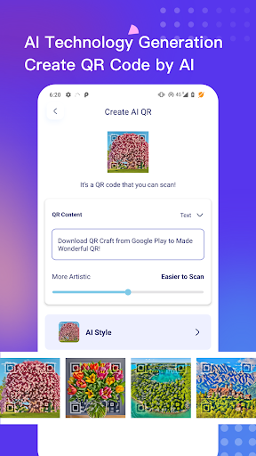 Screenshot QR Craft: AI QR & OCR Scanner