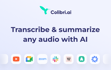 Colibri – AI Note Taking & Transcription App small promo image