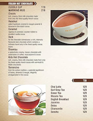 The Chocolate Room menu 1