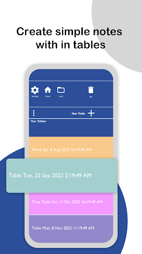 Screenshot Table Maker - Easy Table Notes